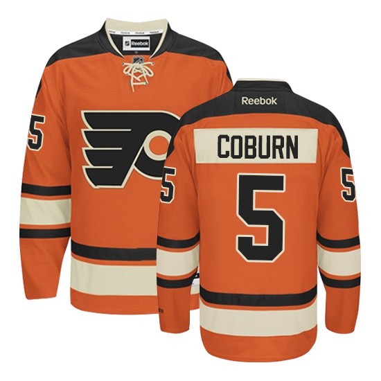 Reebok Philadelphia Flyers 5 Braydon Coburn New Third Jersey - Orange Premier
