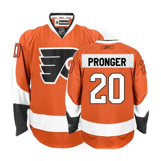 Reebok Philadelphia Flyers 20 Chris Pronger Home Jersey - Orange Premier