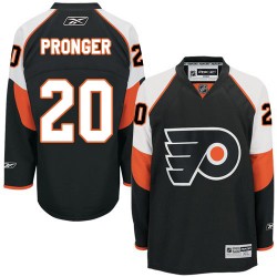 Youth Reebok Philadelphia Flyers 20 Chris Pronger Third Jersey - Black Authentic
