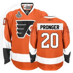 Reebok Philadelphia Flyers 20 Chris Pronger Home Stanley Cup Finals Jersey - Orange Premier