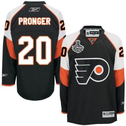 Reebok Philadelphia Flyers 20 Chris Pronger Third Stanley Cup Finals Jersey - Black Premier