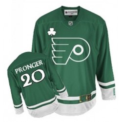Reebok Philadelphia Flyers 20 Chris Pronger St Patty's Day Jersey - Green Authentic
