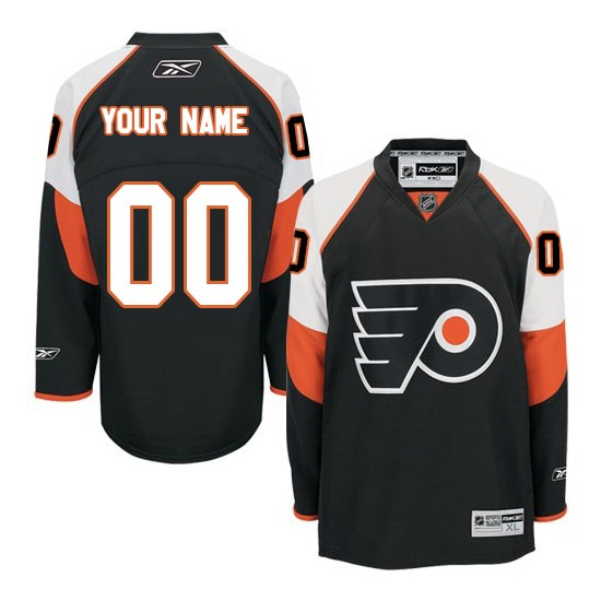 Reebok Philadelphia Flyers Youth Customized Authentic Black Third Jersey