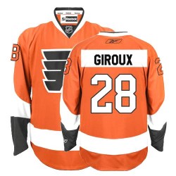 Reebok Philadelphia Flyers 28 Claude Giroux Home Jersey - Orange Authentic