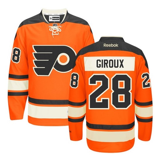 Reebok Philadelphia Flyers 28 Claude Giroux New Third Jersey - Orange Authentic