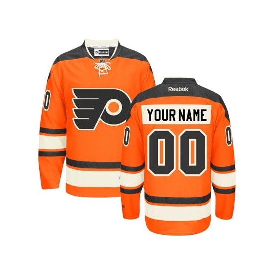 Reebok Philadelphia Flyers Youth Customized Authentic Orange New Third Jersey