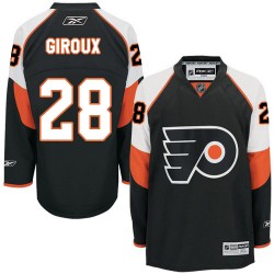 Women's Reebok Philadelphia Flyers 28 Claude Giroux Third Jersey - Black Authentic