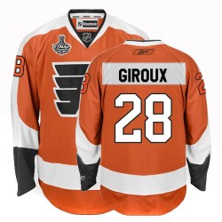 Reebok Philadelphia Flyers 28 Claude Giroux Home Stanley Cup Finals Jersey - Orange Premier