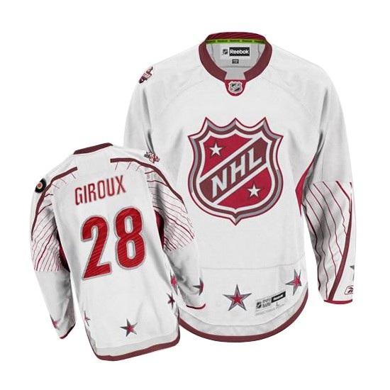 Reebok Philadelphia Flyers 28 Claude Giroux 2011 All Star Jersey - White Authentic