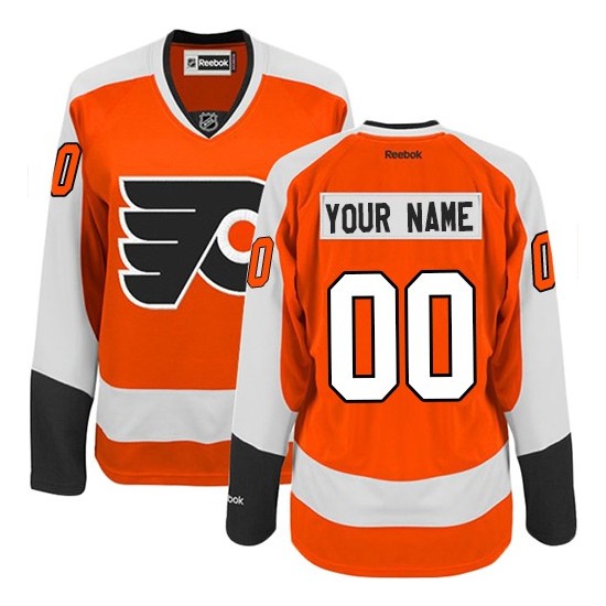 Reebok Philadelphia Flyers Women's Customized Authentic Orange Home Jersey