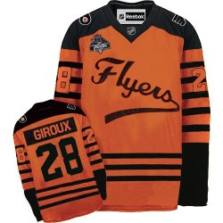 Reebok Philadelphia Flyers 28 Claude Giroux Winter Classic Jersey - Orange Authentic