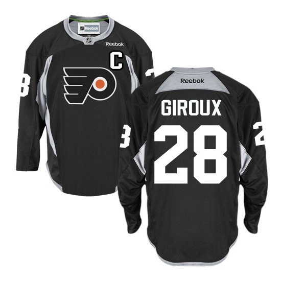 Reebok Philadelphia Flyers 28 Claude Giroux Practice Jersey - Black Premier