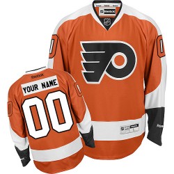 Reebok Philadelphia Flyers Men's Customized Authentic Orange Home Jersey