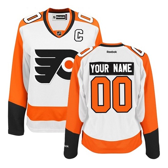 Reebok Philadelphia Flyers Women's Customized Authentic White Away Jersey