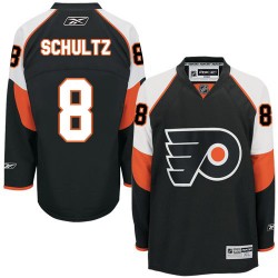 Reebok Philadelphia Flyers 8 Dave Schultz Third Jersey - Black Authentic