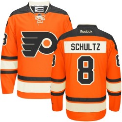 Reebok Philadelphia Flyers 8 Dave Schultz New Third Jersey - Orange Authentic