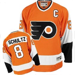 CCM Philadelphia Flyers 8 Dave Schultz Throwback Jersey - Orange Authentic