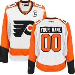 Reebok Philadelphia Flyers Women's Customized Premier White Away Jersey