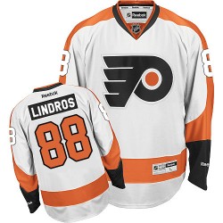 Reebok Philadelphia Flyers 88 Eric Lindros Away Jersey - White Authentic