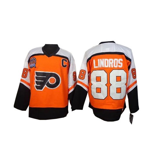 CCM Philadelphia Flyers 88 Eric Lindros Throwback Jersey - Orange Authentic