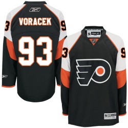 Reebok Philadelphia Flyers 93 Jakub Voracek Third Jersey - Black Premier