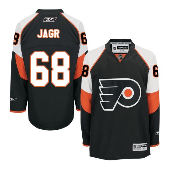 Youth Reebok Philadelphia Flyers 68 Jaromir Jagr Third Jersey - Black Premier