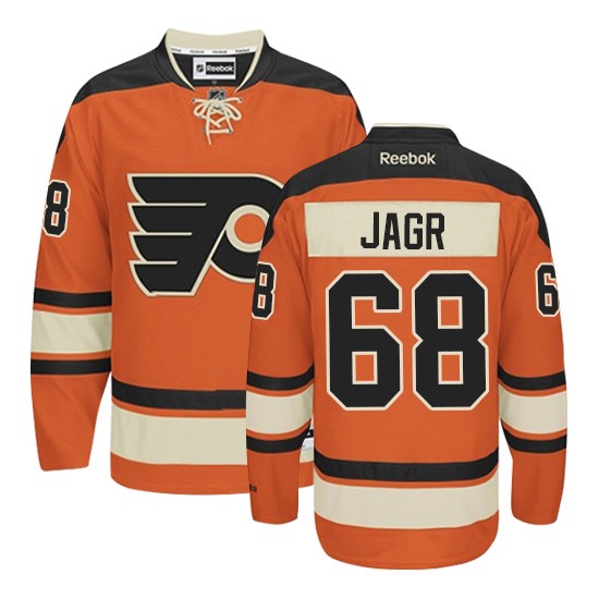 Youth Reebok Philadelphia Flyers 68 Jaromir Jagr New Third Jersey - Orange Premier