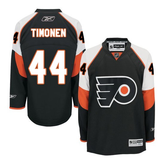 Reebok Philadelphia Flyers 44 Kimmo Timonen Third Jersey - Black Authentic