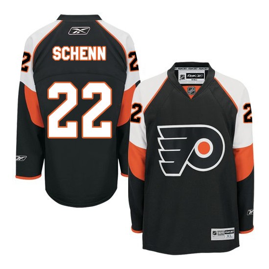 Reebok Philadelphia Flyers 22 Luke Schenn Third Jersey - Black Premier