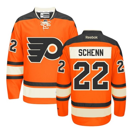 Reebok Philadelphia Flyers 22 Luke Schenn New Third Jersey - Orange Premier