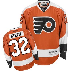 Reebok Philadelphia Flyers 32 Mark Streit Home Jersey - Orange Authentic