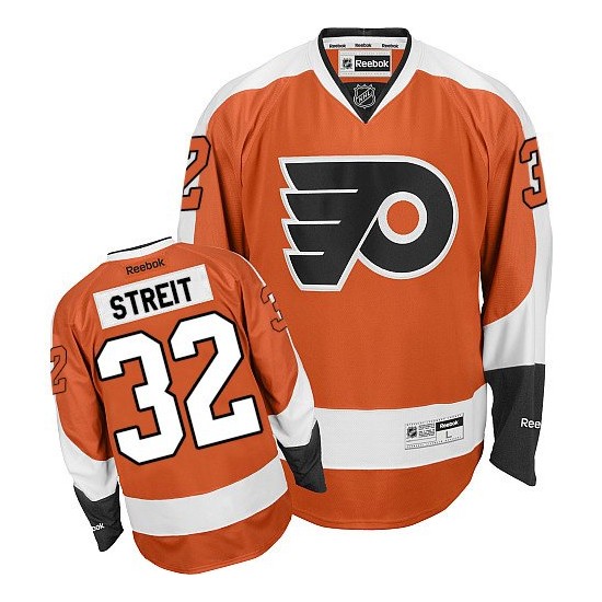 Reebok Philadelphia Flyers 32 Mark Streit Home Jersey - Orange Premier
