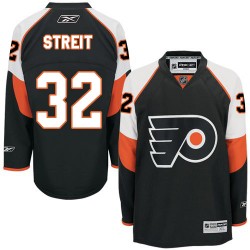 Reebok Philadelphia Flyers 32 Mark Streit Third Jersey - Black Authentic