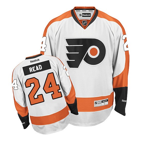 Reebok Philadelphia Flyers 24 Matt Read Away Jersey - White Premier