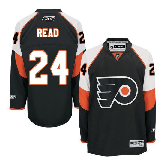 Reebok Philadelphia Flyers 24 Matt Read Third Jersey - Black Authentic