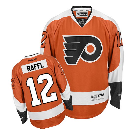 Reebok Philadelphia Flyers 12 Michael Raffl Home Jersey - Orange Authentic