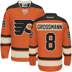 Reebok Philadelphia Flyers 8 Nicklas Grossmann New Third Jersey - Orange Authentic