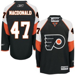 Reebok Philadelphia Flyers 47 Andrew MacDonald Third Jersey - Black Premier