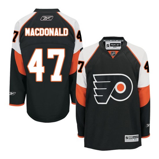 Reebok Philadelphia Flyers 47 Andrew MacDonald Third Jersey - Black Premier