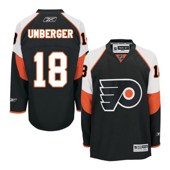 Reebok Philadelphia Flyers 18 R. J. Umberger Third Jersey - Black Premier