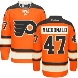 Reebok Philadelphia Flyers 47 Andrew MacDonald New Third Jersey - Orange Authentic