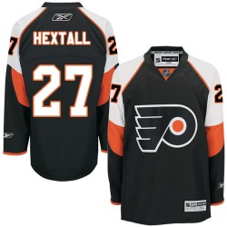 Reebok Philadelphia Flyers 27 Ron Hextall Third Jersey - Black Authentic