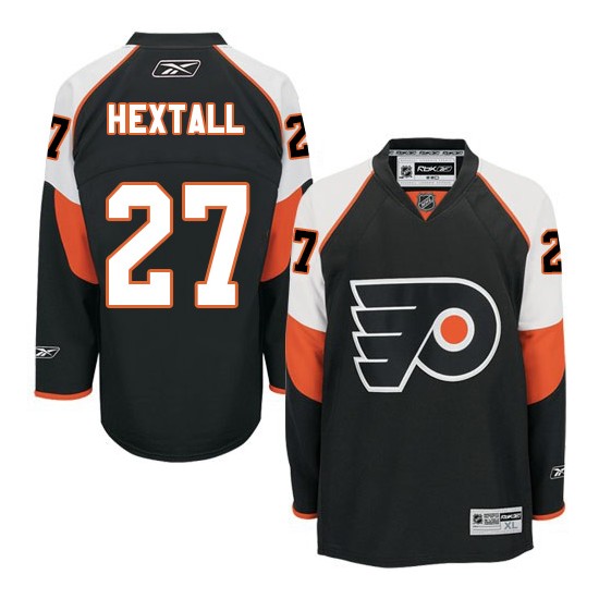 Reebok Philadelphia Flyers 27 Ron Hextall Third Jersey - Black Premier
