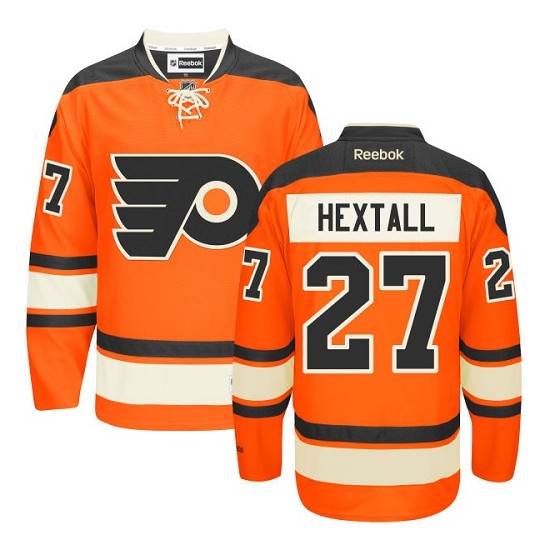 Reebok Philadelphia Flyers 27 Ron Hextall New Third Jersey - Orange Authentic