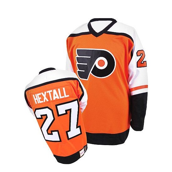 CCM Philadelphia Flyers 27 Ron Hextall Throwback Jersey - Orange Authentic