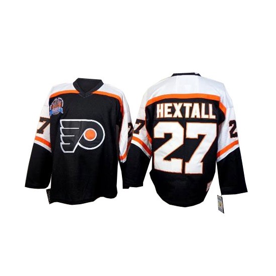 CCM Philadelphia Flyers 27 Ron Hextall Throwback Jersey - Black Premier