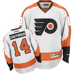 Reebok Philadelphia Flyers 14 Sean Couturier Away Jersey - White Authentic