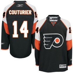 Reebok Philadelphia Flyers 14 Sean Couturier Third Jersey - Black Premier