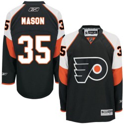 Reebok Philadelphia Flyers 35 Steve Mason Third Jersey - Black Authentic