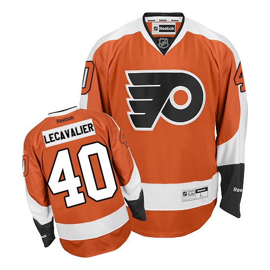Reebok Philadelphia Flyers 40 Vincent Lecavalier Home Jersey - Orange Authentic